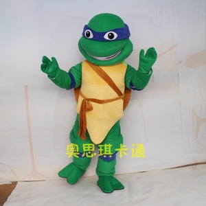 绿乌龟卡通人偶服装忍者神龟人形玩偶娃娃定制行走毛绒公仔布偶