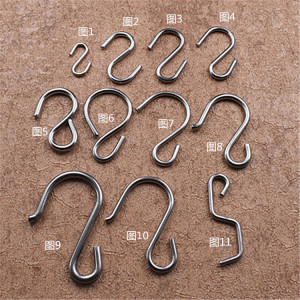 304不锈钢s钩加粗