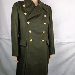 库存老货正品87干部呢子大衣 军绿色羊毛呢子大衣 将军呢子大衣