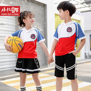 童装2021夏装男女童三四五年级班服小学生校服休闲运动短袖两件套