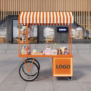 餐车地摊花车摆摊小推车夜市促销台网红售货车户外移动小吃摊位车