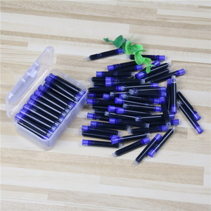 200支送3支笔学生可擦墨囊墨水胆晶蓝 纯蓝 蓝黑色钢笔通用可替换