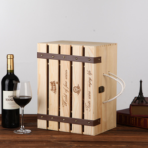 红酒盒木盒双支六只包装礼盒葡萄酒盒子木箱通用木质包装酒盒现货