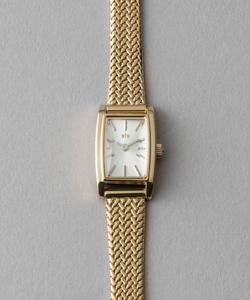 日本代购 ete 小众潮牌 女士复古长方形小表盘钢带商务休闲手表