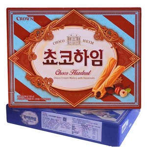韩国进口零食品可拉奥巧克力夹心蛋卷克丽安榛子瓦威化饼干284g