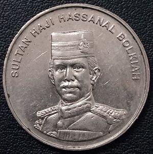 文莱2002年50分铜镍币,27.75mm,三幺幺外国硬币收藏,亚洲钱币