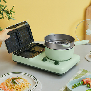 苏泊尔早餐三明治机多功能家用小型全自动吐司烤面包华夫饼机神器