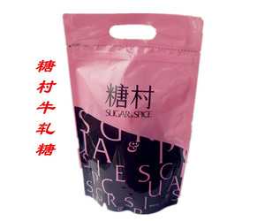 台湾省糖村牛轧糖法式牛轧糖原味400克夹链袋装