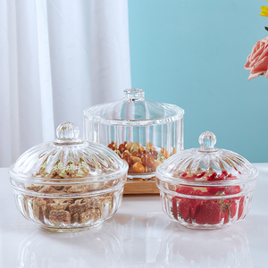 亚克力干果盘创意现代客厅家用茶几水果盘北欧风格透明过年糖果罐