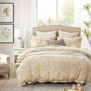 harbor house全棉贡缎磨毛四件套1.8m床上用品纯棉床单被套evelyn