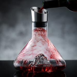 德国进口LZY瀑布式红酒醒酒器快速家用套装奢华高档玻璃葡萄酒倒