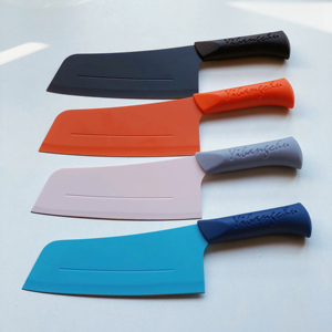怡帮厨彩虹刀彩色厨刀切菜切肉多用菜刀厨师钢刀免磨锋利1