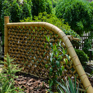 日本庭院光悦寺垣竹篱笆门户外庭院景观围栏隔断别墅民宿装饰造景