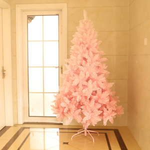 圣诞树装饰樱花粉色圣诞树家用3米/1.5/1.8米粉色圣诞树套餐小树