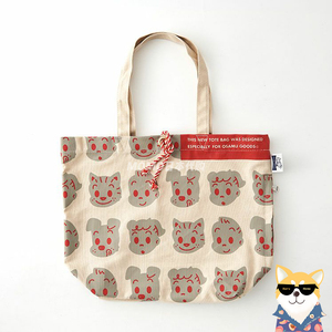 日本代购 osamugoods 原田治卡通红色绑带日式 人物头像帆布包