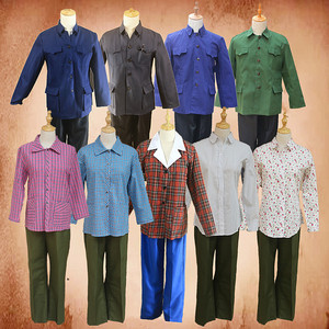 十年代男女知青下乡工人服山楂树之恋知识文艺青年服装tb_21703578