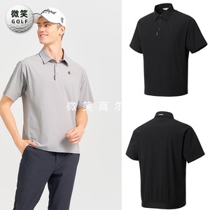 2024夏新款韩国代购CLEVELAN*简约透气高尔夫球服男士短袖T恤GOLF