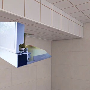 集成吊顶黑白色阳角线包梁神器 铝扣板包管子包柱子专用阳角边线