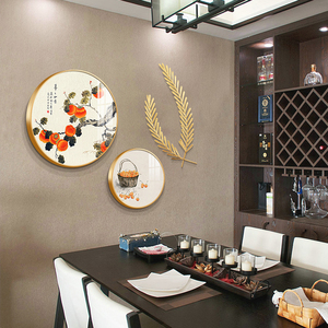 新中式餐厅装饰画温馨厨房壁画事事如意餐厅墙面装饰挂画2022新款