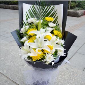 清明节祭祀用品花鲜花菊花墓前摆放花五七祭拜扫墓上坟手捧花悼念