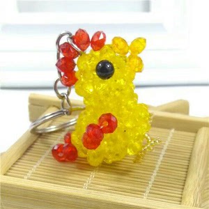 diy手工串珠十二生肖摆件小鸡钥匙扣新品材料包生肖鸡车挂散珠