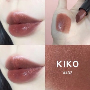 岛代 意大利kiko口红女小黑管唇膏432奶茶色445限量色334/338