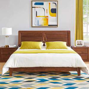 光明家具全实木床