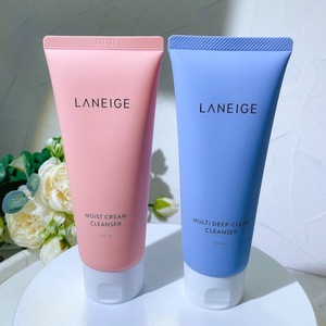 兰芝洗面奶粉色