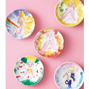 日本制 21天使的小碟盘子豆皿酱油零食蘸料碟婚礼特色伴手礼包邮