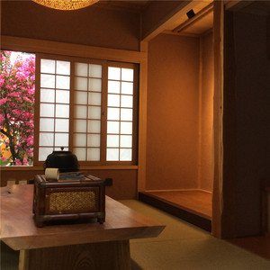 怡心和室日本进口桧木防震木屋别墅茶室日式园林榻榻米全屋定制