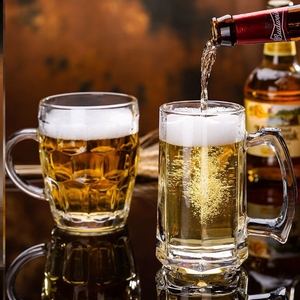 啤酒杯超大霸王杯扎啤杯大号酒吧网红杯子大容量英雄杯巨型大酒杯