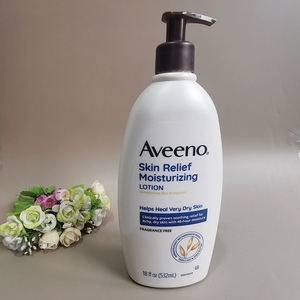 美国原装Aveeno/艾维诺燕麦止痒保湿滋润乳液532ml孕妇可用身体乳