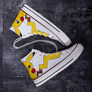 匡威经典官方一百周年限定帆布鞋jojo联名手绘高帮限定鸳鸯男女鞋