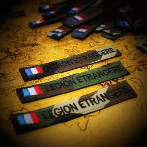 法国法军 原版 外籍兵团公发胸条bdu 臂章 f2君规版 徽章魔术贴