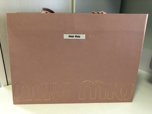 来自专柜miu miu缪缪外包装袋大牌包盒子纸盒纸手提纸袋大号包邮