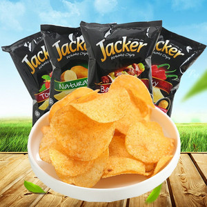马来西亚特色进口食品 杰克袋装原切薯片 东南亚休闲零食60g薯条