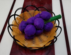 不织布手工布艺diy材料成品蔬菜水果拆拆乐紫葡萄成品幼儿园手工