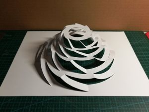 点线面立体构成折纸手工纸雕模型立体空间构成作业美术教具y12