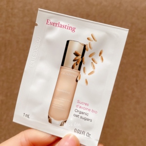 新品 娇韵诗99持久无瑕粉底液1ml专柜试用装小样100.5w# 修饰肤色