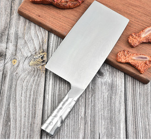 新款正品特殊不锈钢家用菜刀大厨王斩切肉片一体手工锻打铬千层纹