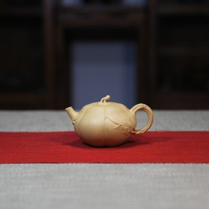 周丽琴 紫砂壶 师从王雪峰 全手工本山绿泥瓜趣壶 容量150cc 可询