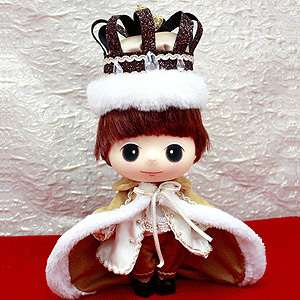 韩国正版 迷糊娃娃ddung冬已18cm 冰雪王子送支架 小王子圣诞礼物