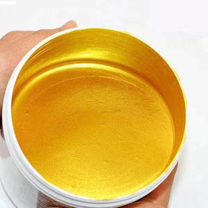 金漆金箔漆水性描字真金粉漆闪亮光不掉褪色无味防水环保内外墙