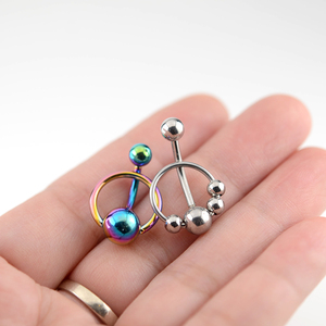钛钢穿孔系带穿刺饰品阴环欧美女男私处阴唇下体pa环脐环情侣朋克