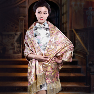 成都特产蜀锦披肩中国风礼品出国礼物中国特色礼物送老师的工艺品