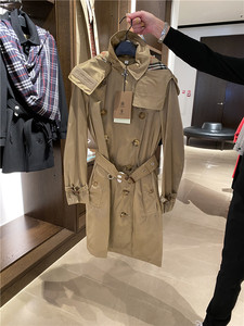 burberry/巴宝莉新款防风防雨中长款风衣 上衣_阿里巴巴找货神器