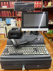 百事达收款机收银超市收银机一体机餐饮服装便利店 收银系统