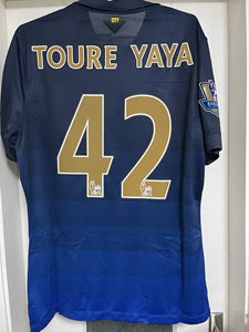 英超曼城1415赛季球员版球衣 42号亚亚图雷