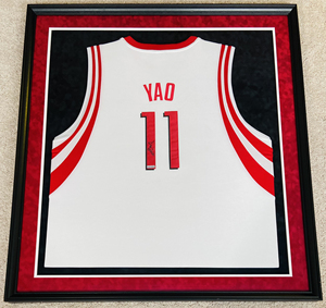 uda姚明签名authentic jersey球衣