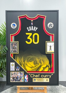 库里亲签au球衣库里签名球员版球衣curry亲笔签名球员版城